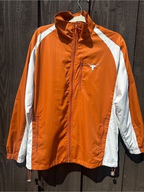 Texas Longhorns University Coop Full Zip Embroidered Windbreaker Adult Small